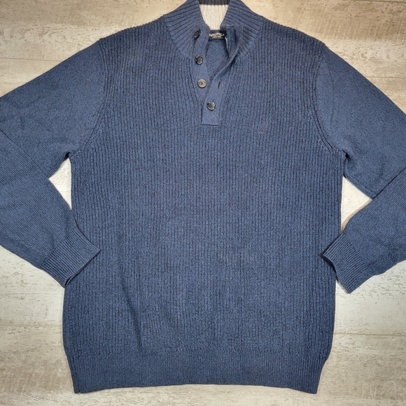 Nautica Blue Men's Knit Sweater Size Large - Picture 1 of 5